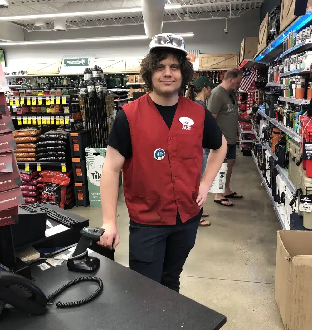 Colorado Ace Employee at Checkout Desk Colorado Ace Employee at Checkout Desk
