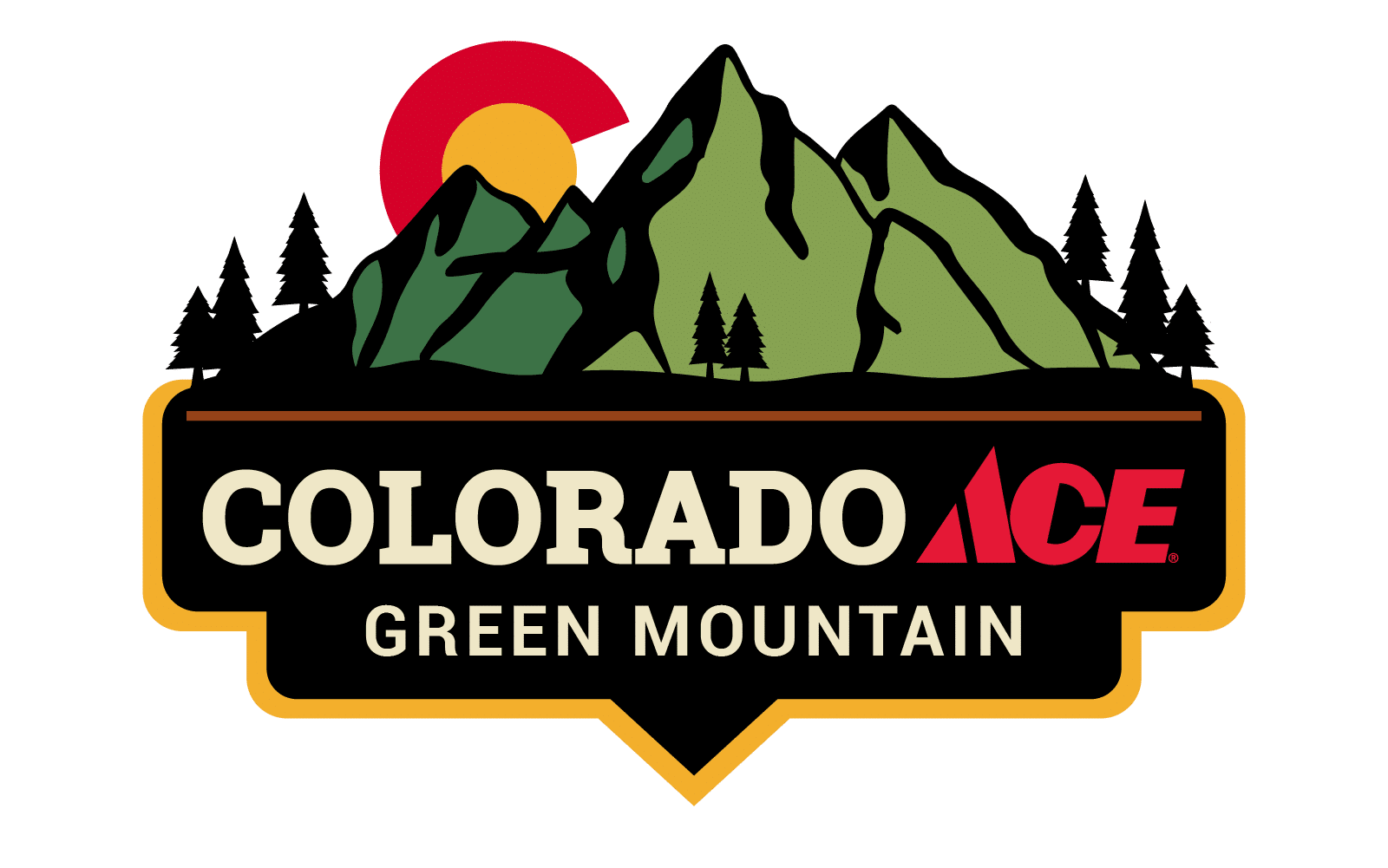 Colorado Ace Hardware's Green Mountain Logo Colorado Ace Hardware's Green Mountain Logo