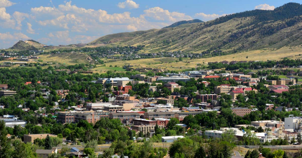 Photograph of downtown Golden, Colorado