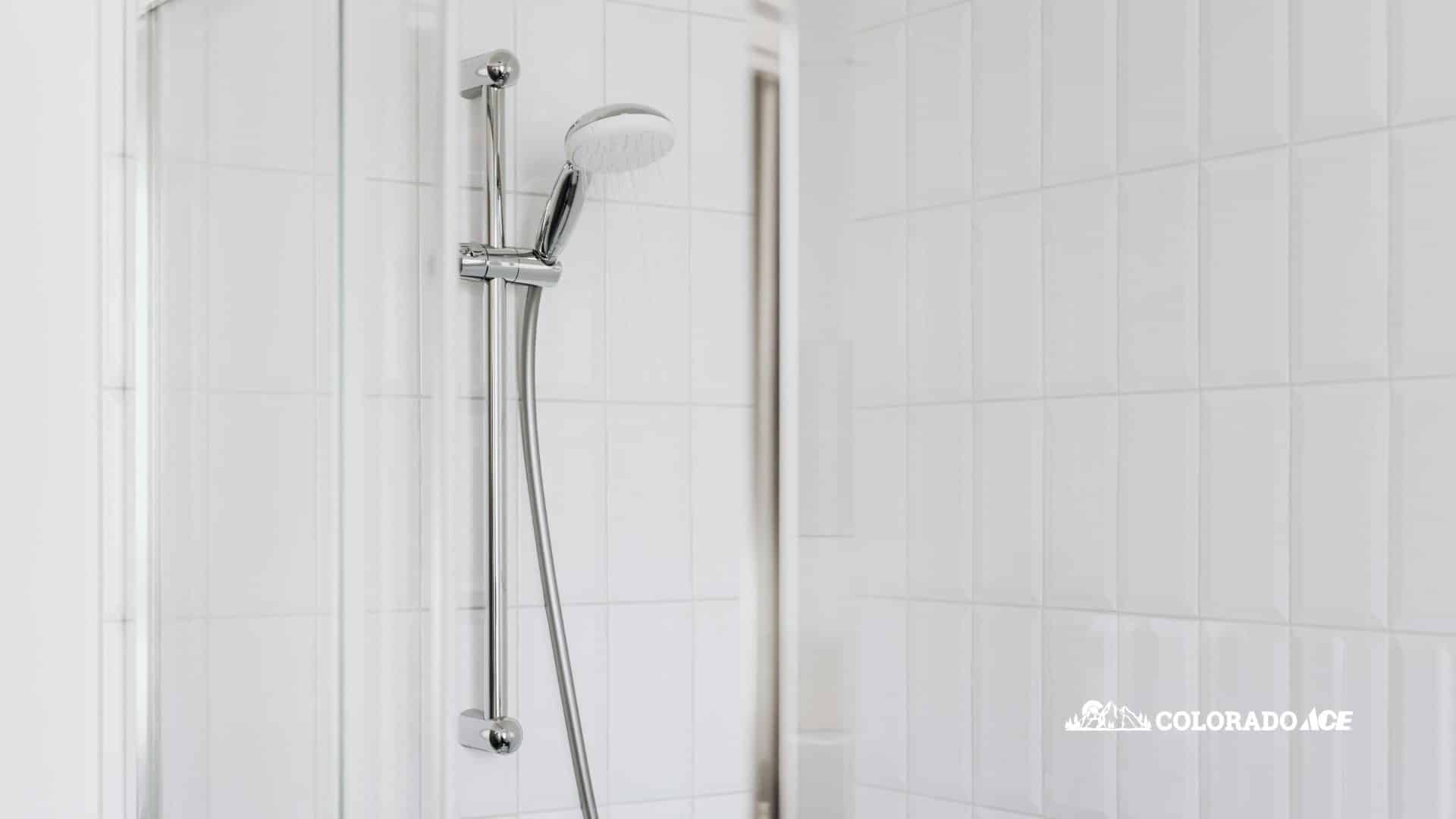 Clean bathroom shower and tile after spring cleaning refresh