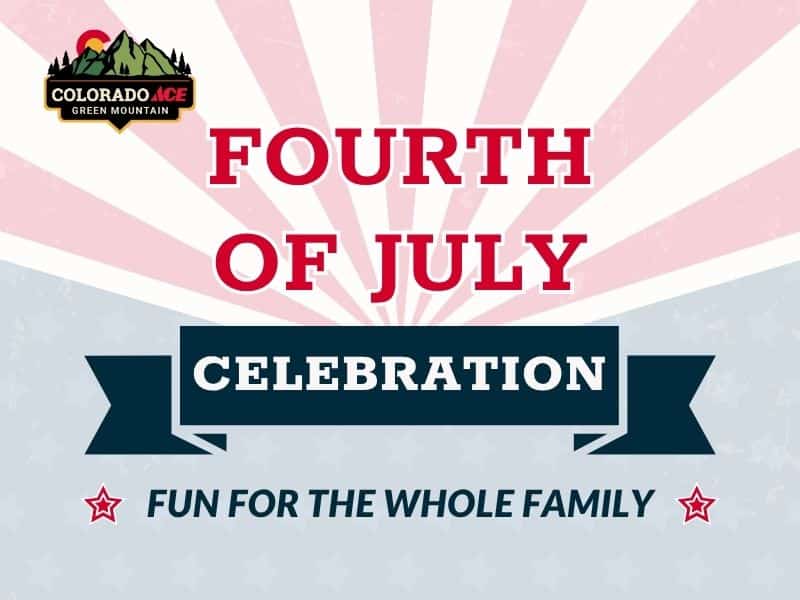 Fourth of July celebration banner